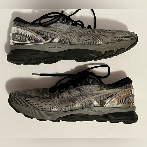 ASICS Shoes Mens 14 Gel Nimbus 21
Platinum Running Sneakers - Picture 14 of 16